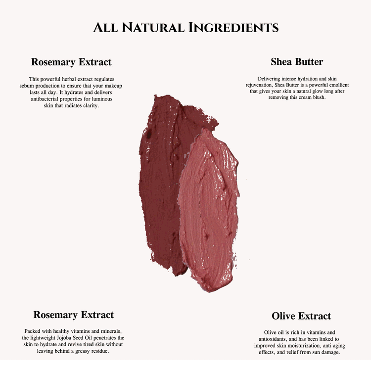 All Natural Cream Blush for Lip and Cheek