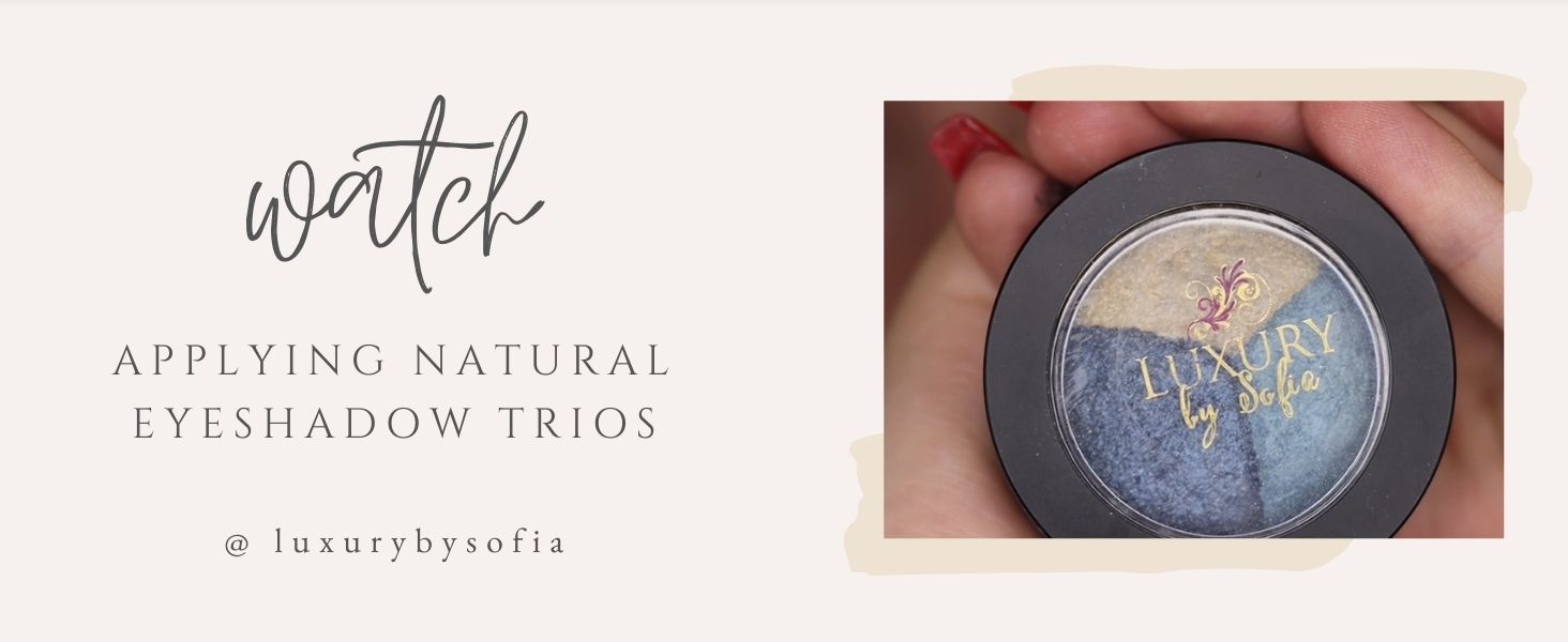 Load video: Learn the art of applying Sofia&#39;s Luxury Eyeshadow Trios through a detailed step-by-step video tutorial.