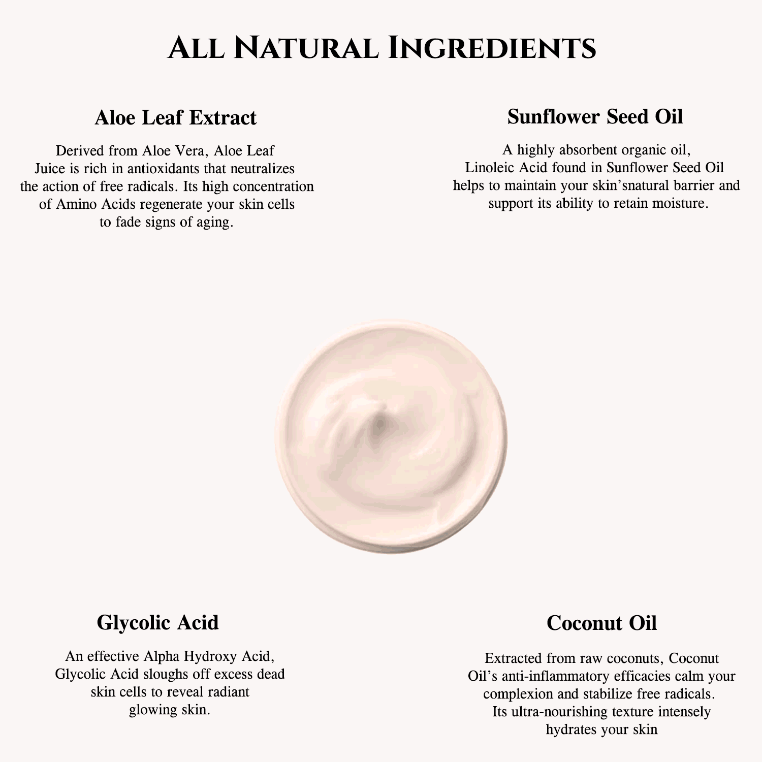 Organic Age Defying Peptide Face & Neck Skin Firming Creme Natural Ingredients