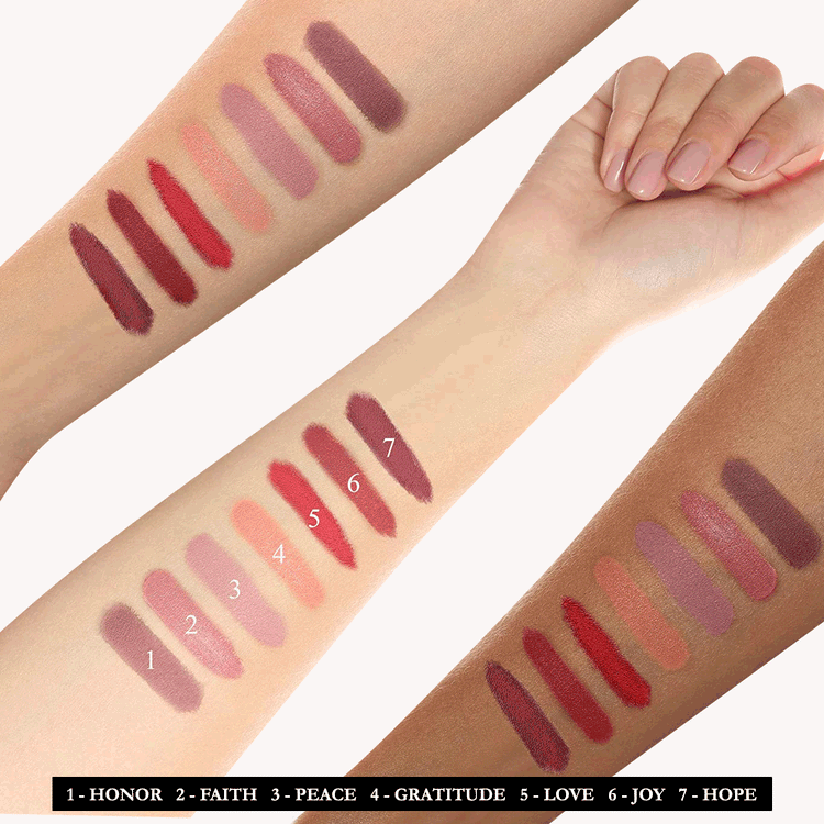 Natural Satin Luxe Lipstick Swatches